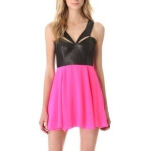 MASON by Michelle Mason Leather‎ Silk Cutout Dress